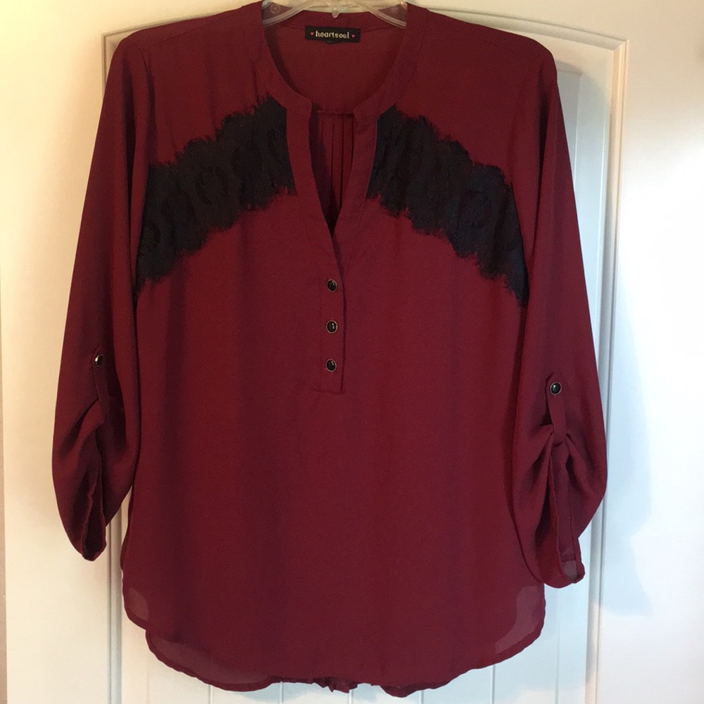 Heartsoul sheer xl blouse